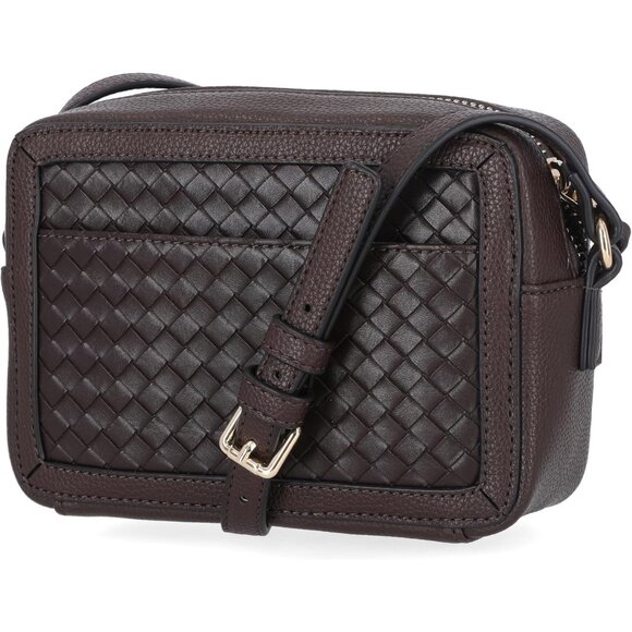 Women's Dark Brown PU Leather Candid Camera Shoulder Strap Crossbody Bag - Picture 4 of 5